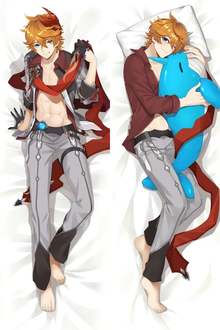 Genshin Impact Tartaglia Anime Dakimakura Body Pillow Cover