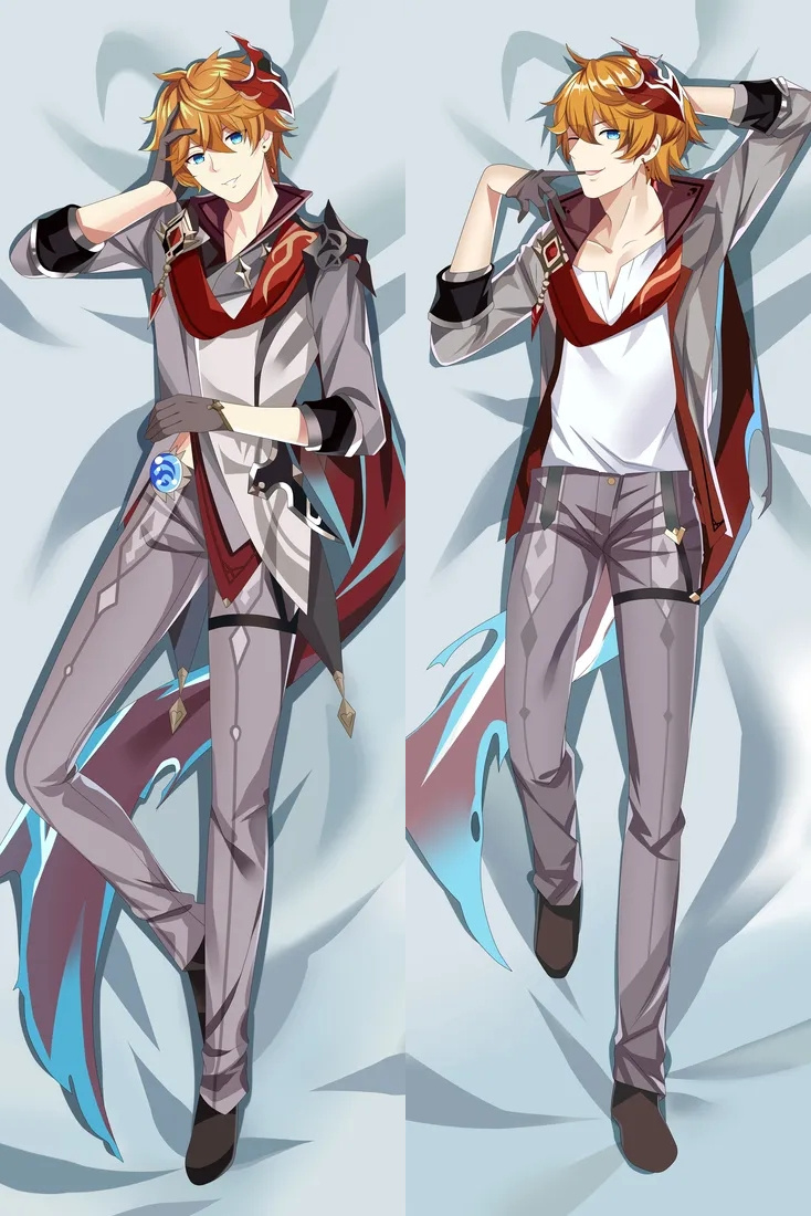 Genshin Impact Tartaglia Anime Dakimakura Body Pillow Cover