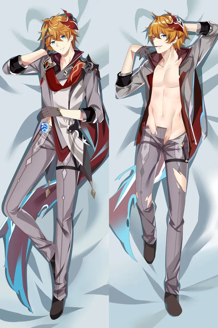 Genshin Impact Tartaglia Anime Dakimakura Body Pillow Cover
