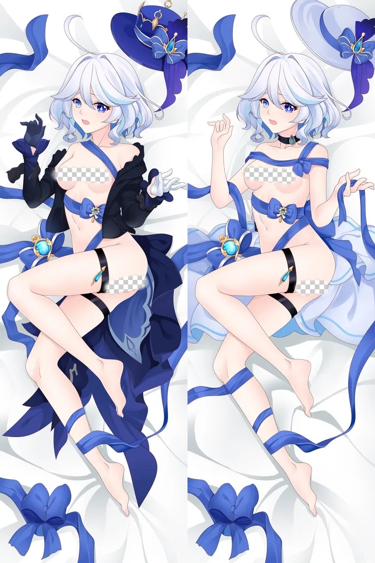Genshin Impact Focalors Furina Anime Dakimakura Body Pillow Cover