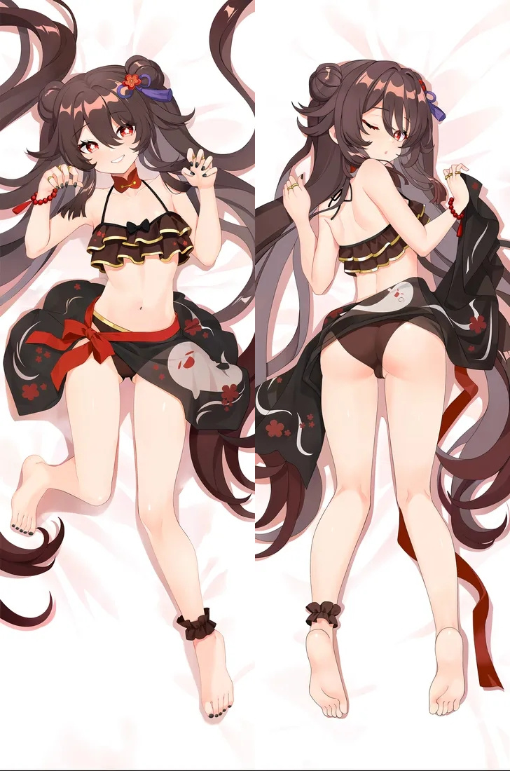 Genshin Impact Hu Tao Anime Dakimakura Body Pillow Cover