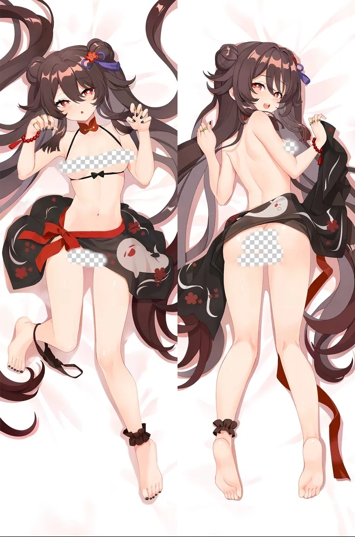 Genshin Impact Hu Tao Anime Dakimakura Body Pillow Cover