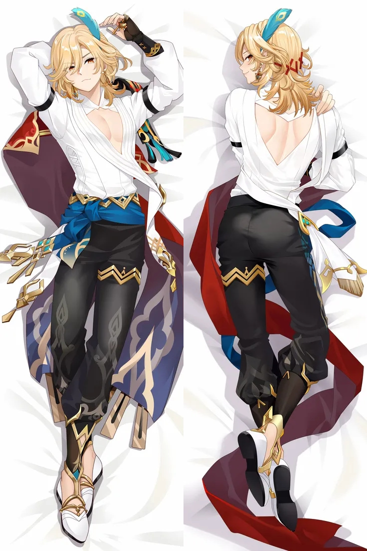 Genshin Impact Kaveh Anime Dakimakura Body Pillow Cover