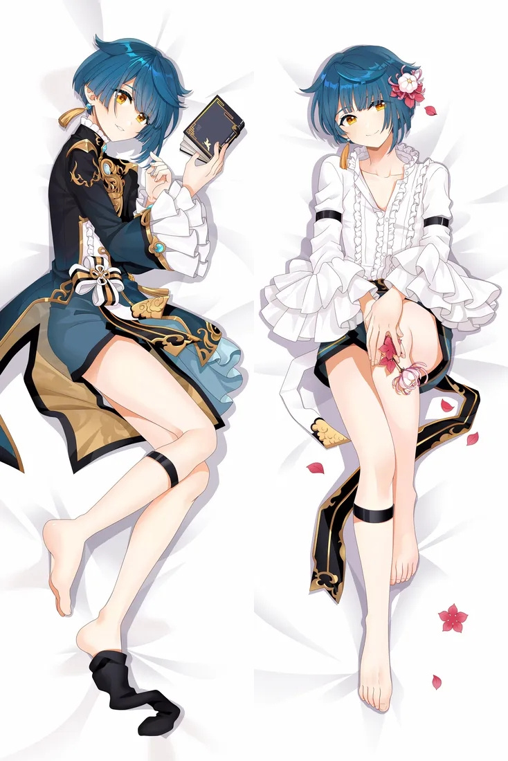 Genshin Impact Xingqiu Anime Dakimakura Body Pillow Cover