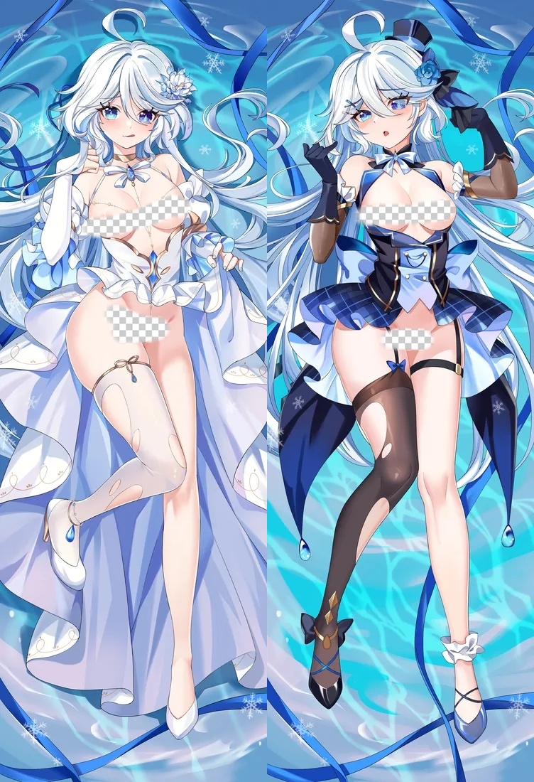 Genshin Impact Furina Focalors Anime Dakimakura Body Pillow Cover