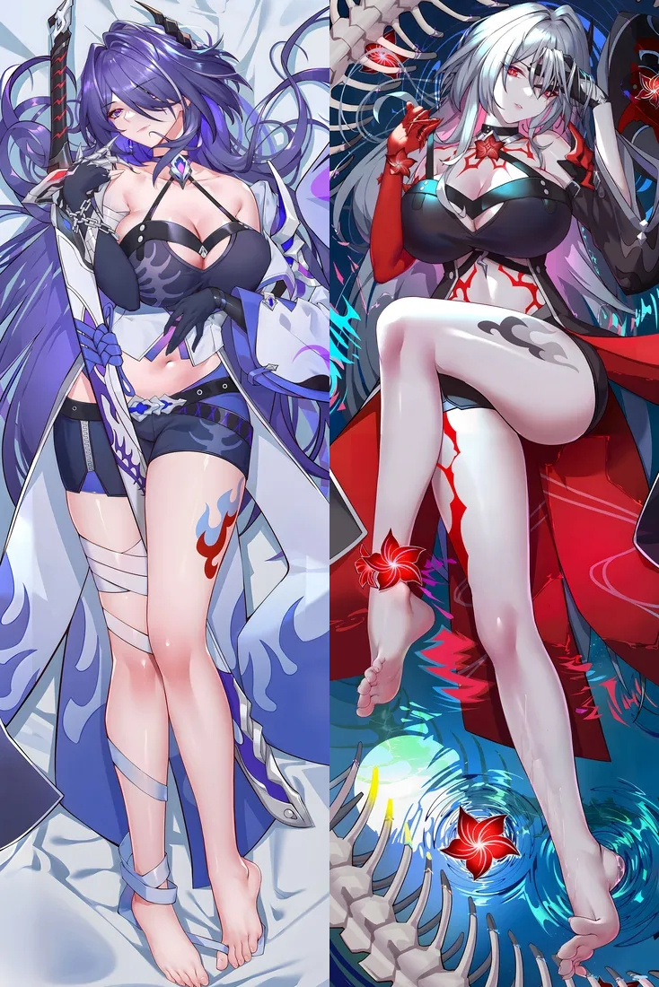 Honkai: Star Rail Acheron Anime Dakimakura Body Pillow Cover