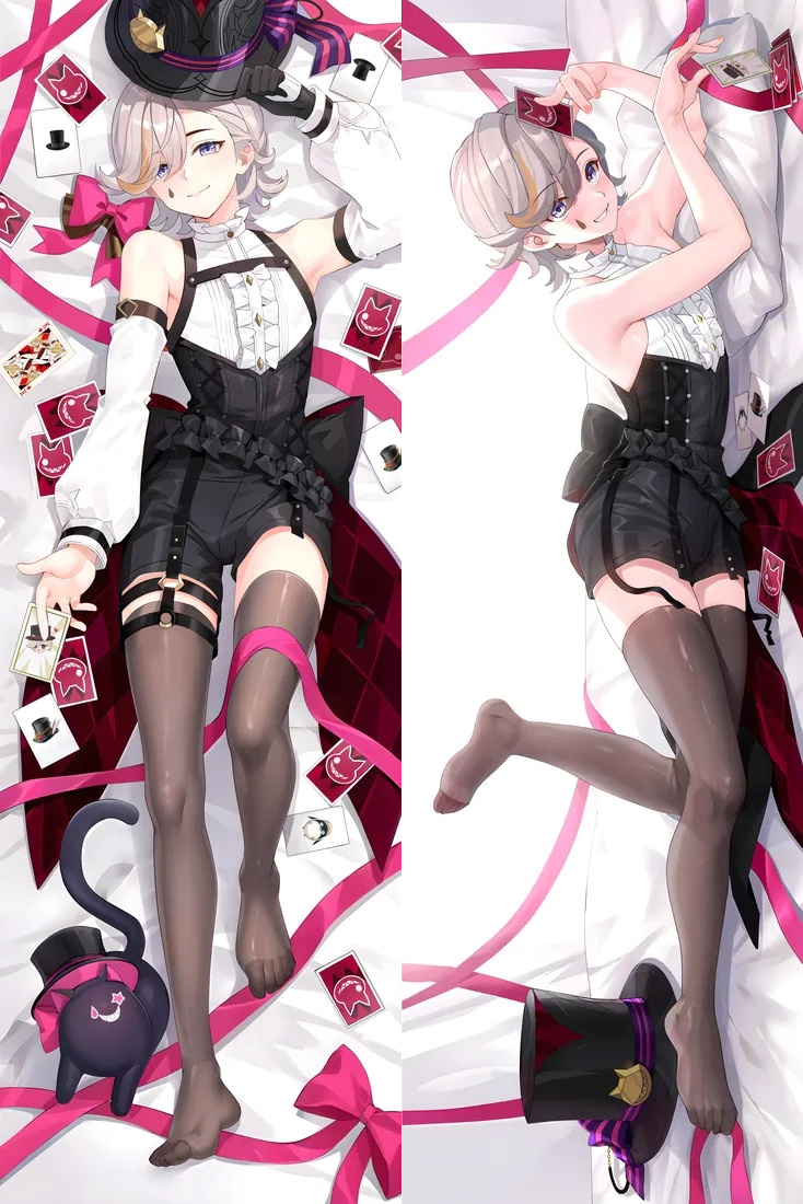 Genshin Impact Lyney Anime Dakimakura Body Pillow Cover