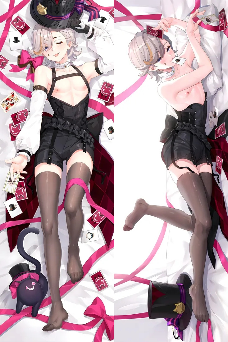 Genshin Impact Lyney Anime Dakimakura Body Pillow Cover