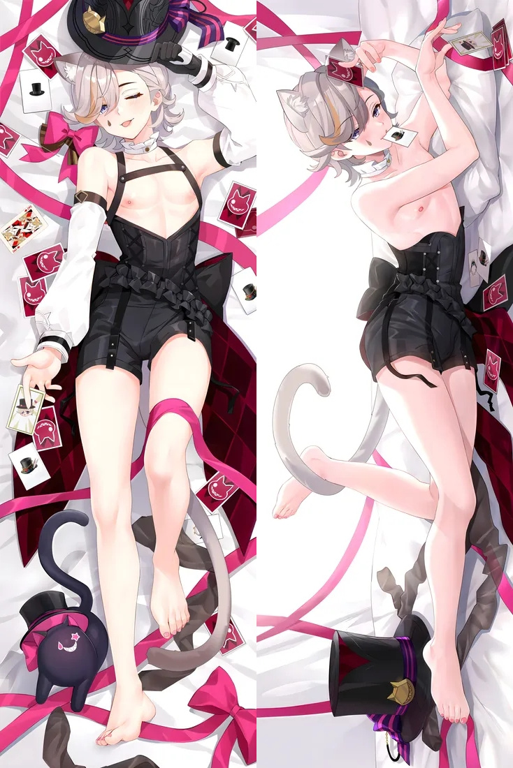 Genshin Impact Lyney Anime Dakimakura Body Pillow Cover