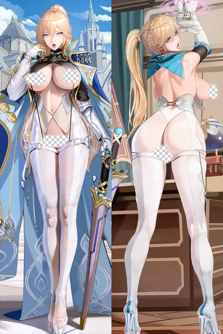 Genshin Impact Jean Anime Dakimakura Body Pillow Cover