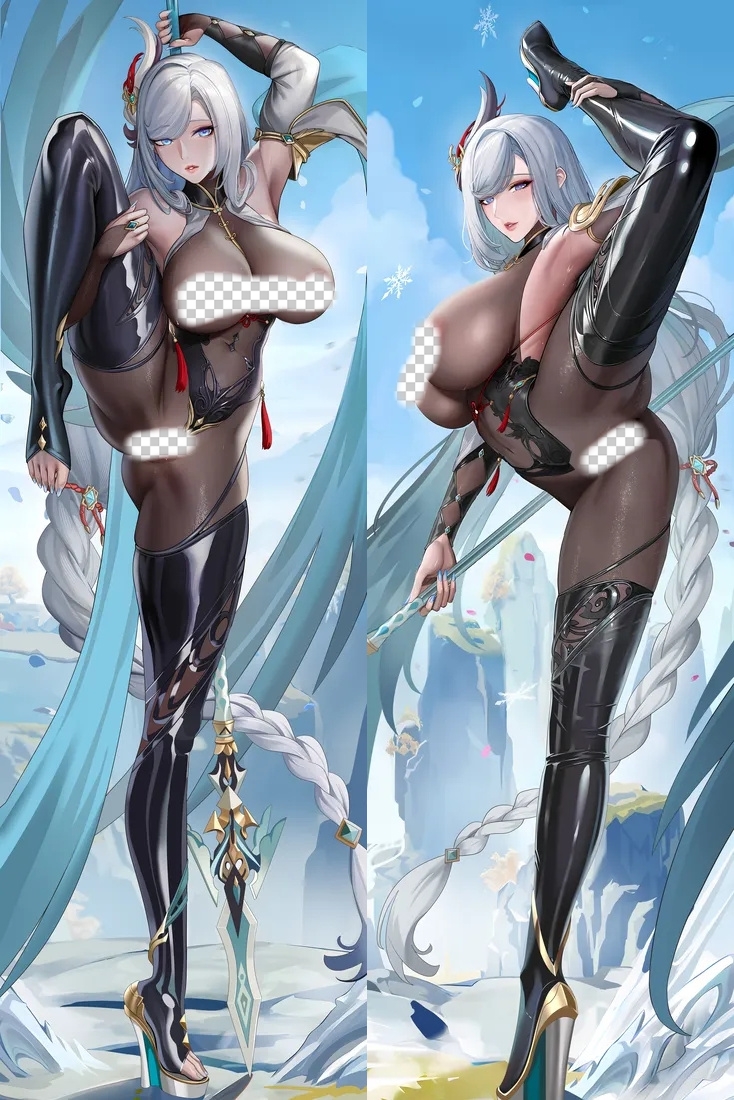 Genshin Impact Shenhe Anime Dakimakura Body Pillow Cover