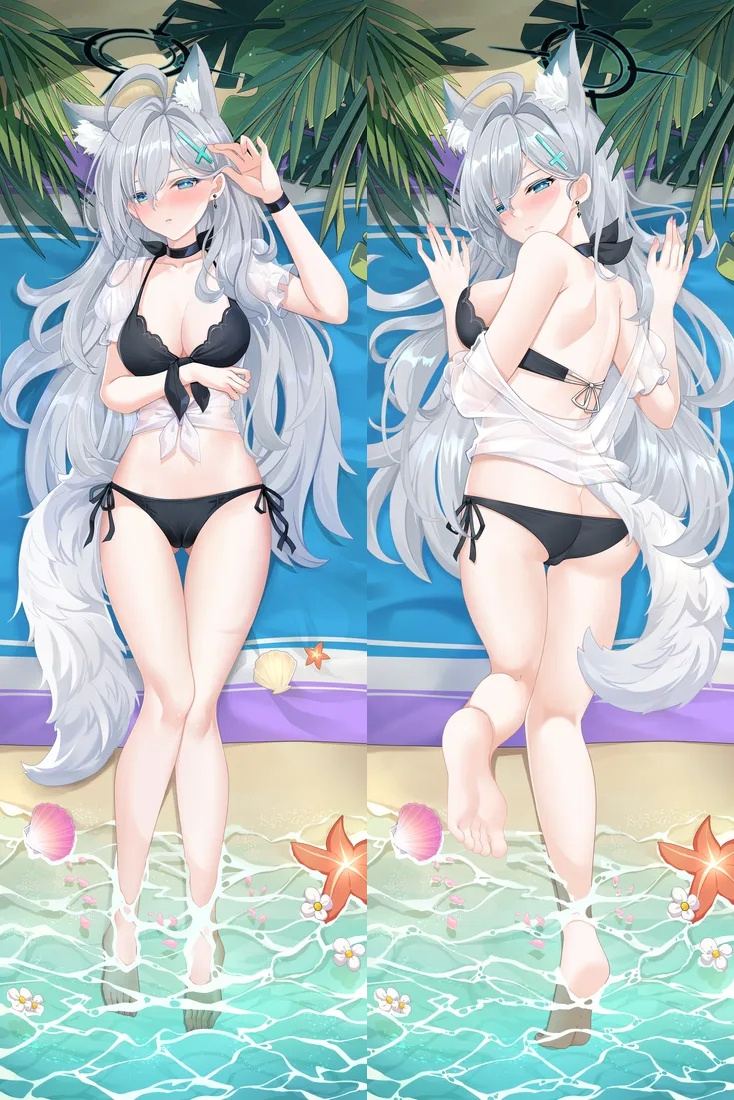 Blue Archive Sunaookami Shiroko Swimsuit Anime Dakimakura Body Pillow Cover