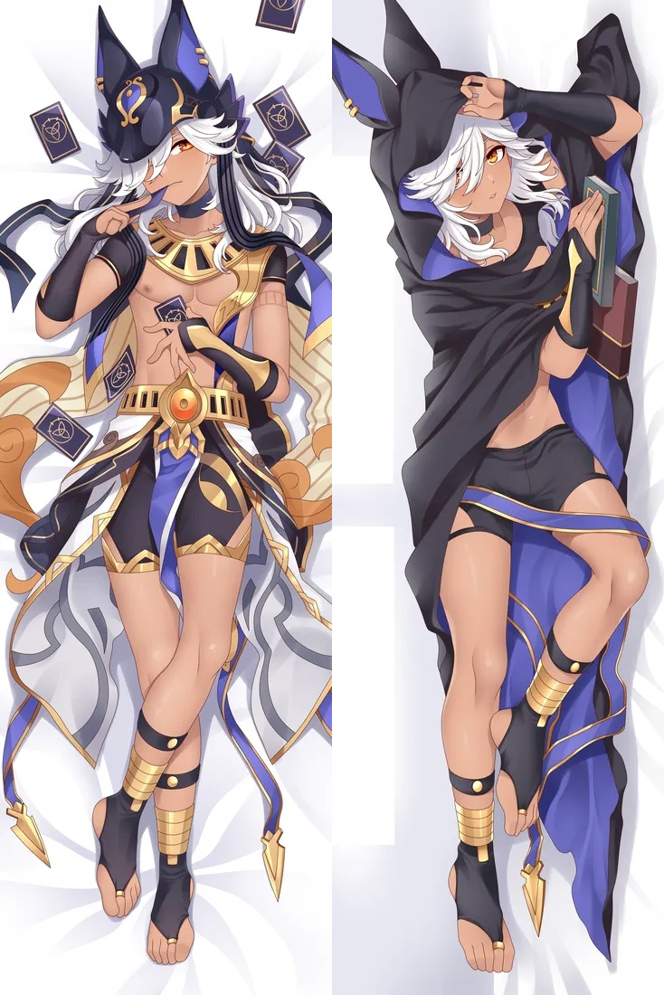 Genshin Impact Cyno Anime Dakimakura Body Pillow Cover