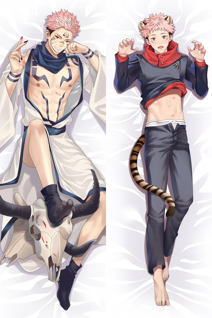 Jujutsu Kaisen Yuji Itadori Anime Dakimakura Body Pillow Cover