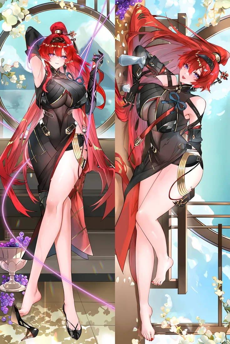 Wuthering Waves Yinlin Anime Dakimakura Body Pillow Cover