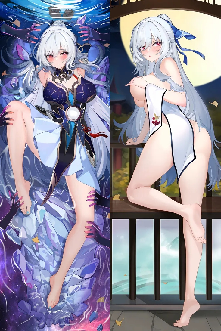 Honkai: Star Rail Jingliu Anime Dakimakura Body Pillow Cover