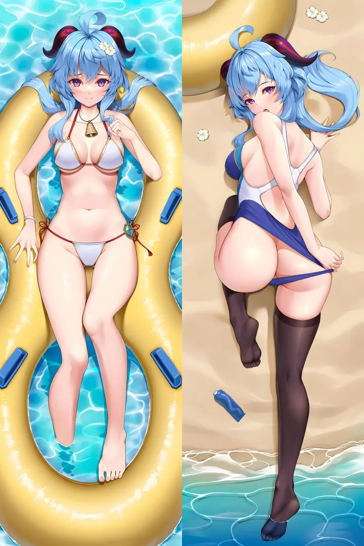 Genshin Impact Ganyu Anime Dakimakura Body Pillow Cover