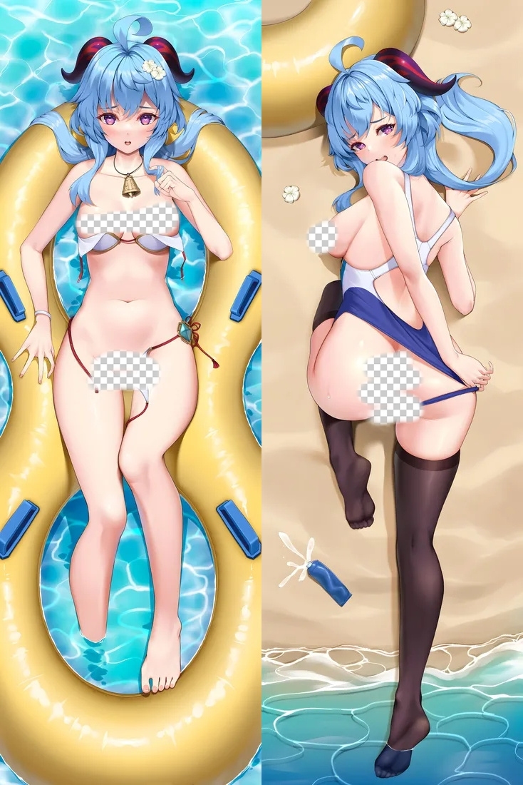 Genshin Impact Ganyu Anime Dakimakura Body Pillow Cover