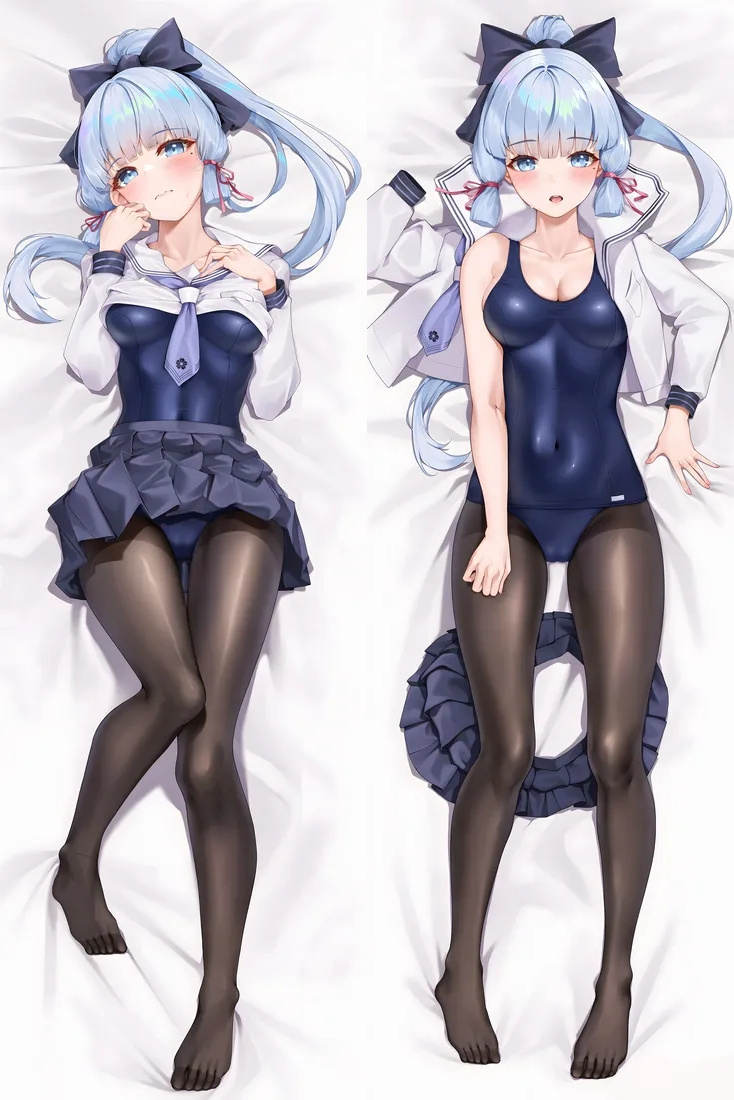 Genshin Impact Kamisato Ayaka Anime Dakimakura Body Pillow Cover