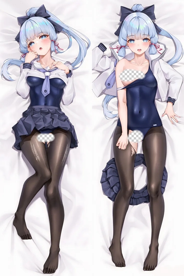 Genshin Impact Kamisato Ayaka Anime Dakimakura Body Pillow Cover