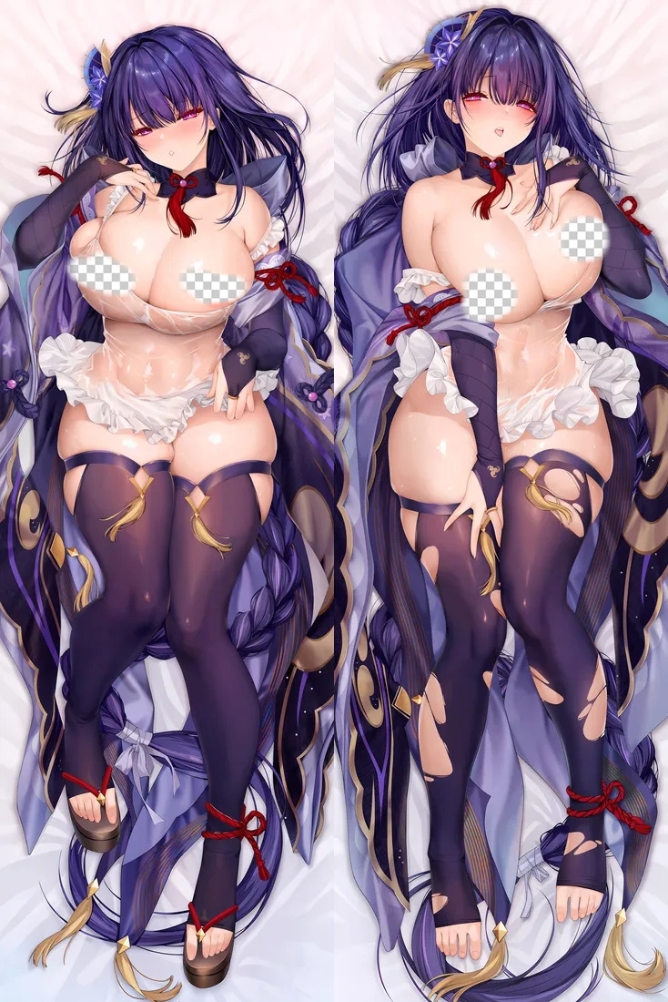 Genshin Impact Raiden Shogun Anime Dakimakura Body Pillow Cover
