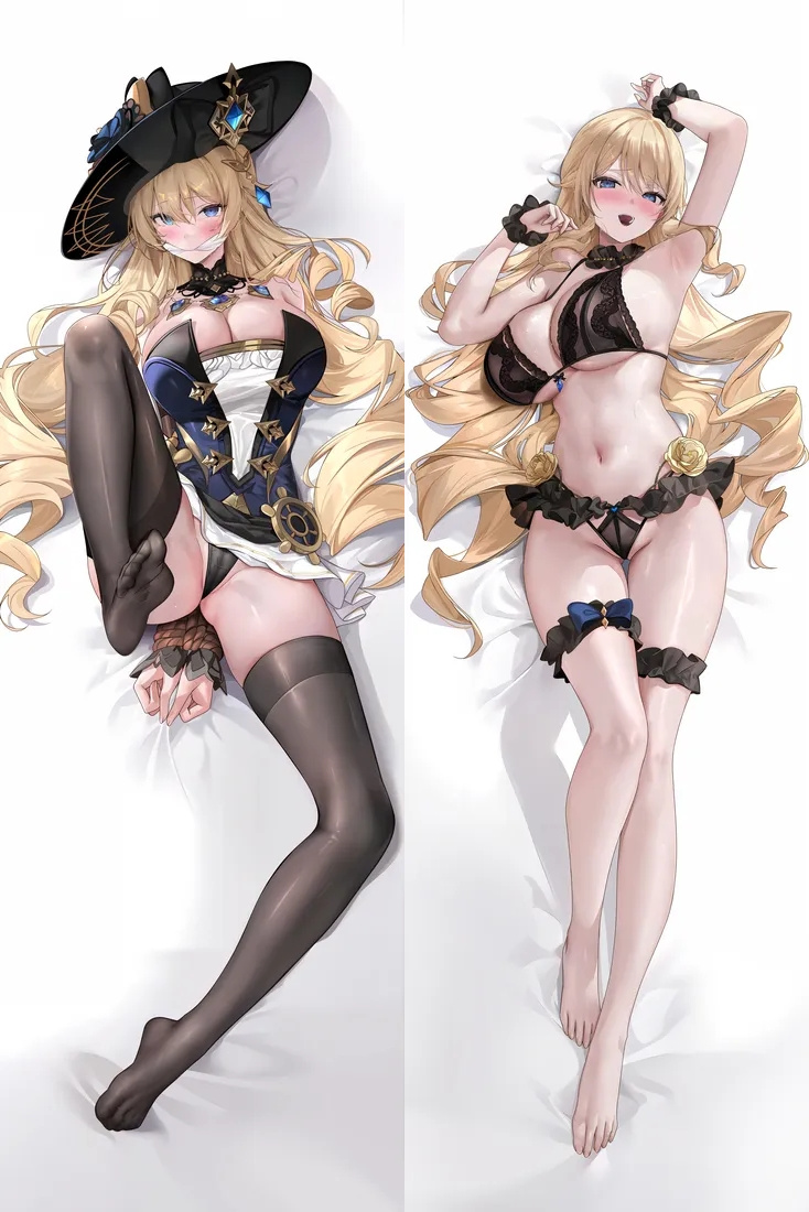 Genshin Impact Navia Anime Dakimakura Body Pillow Cover