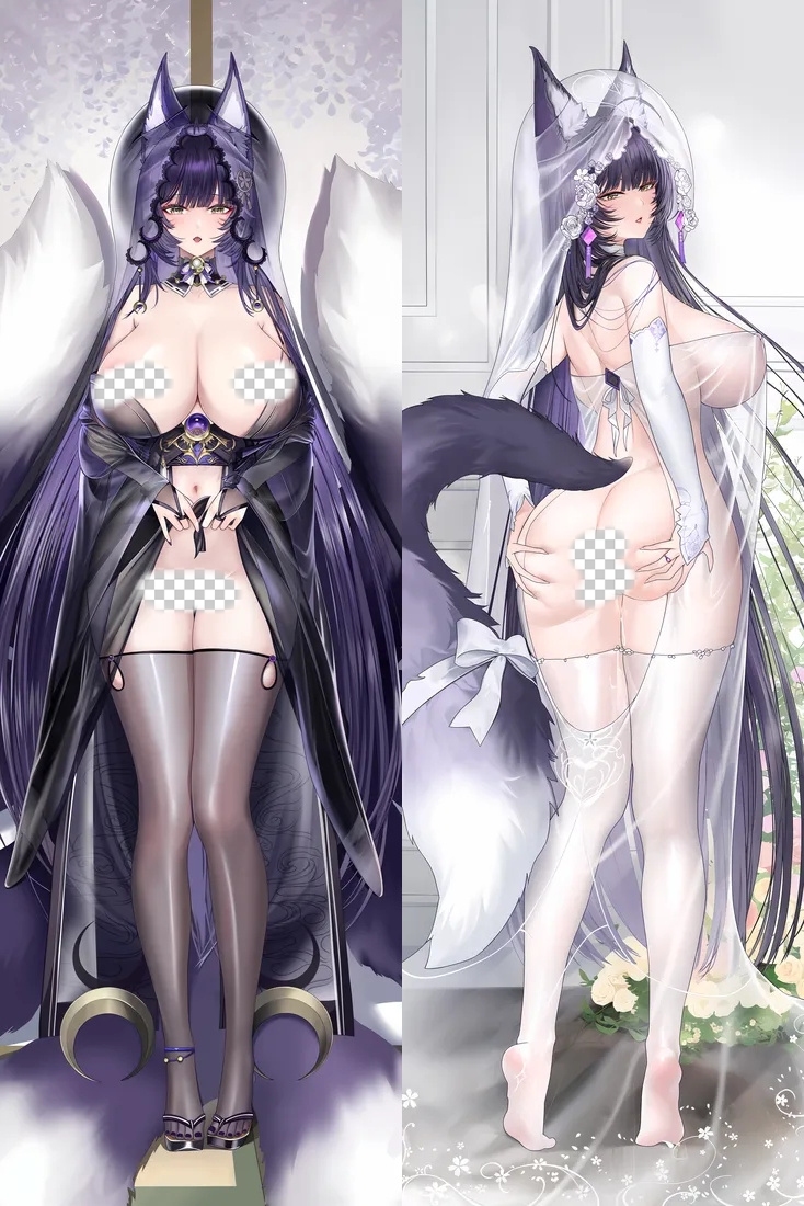 Azur Lane Musashi Anime Dakimakura Body Pillow Cover