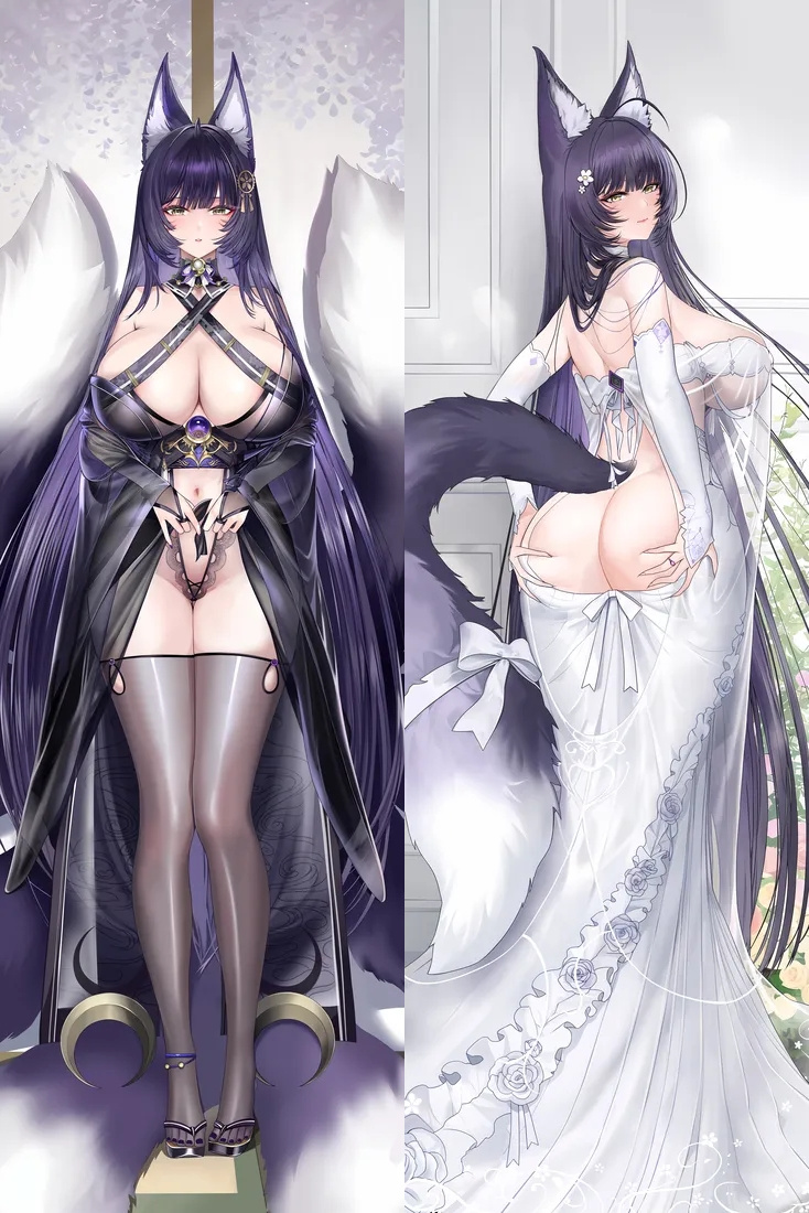 Azur Lane Musashi Anime Dakimakura Body Pillow Cover