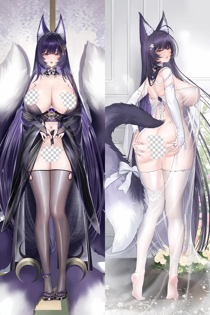 Azur Lane Musashi Anime Dakimakura Body Pillow Cover