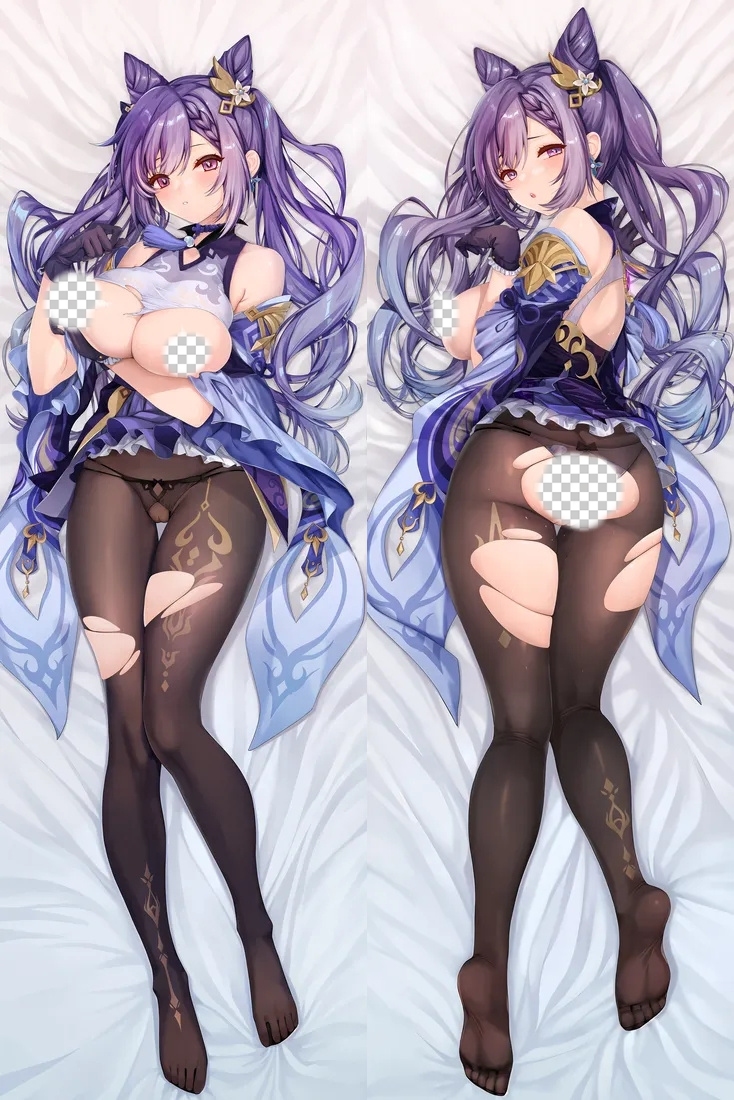 Genshin Impact Keqing Anime Dakimakura Body Pillow Cover