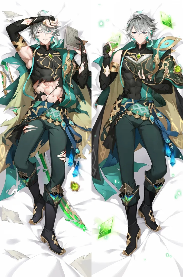 Genshin Impact Alhaitham Anime Dakimakura Body Pillow Cover