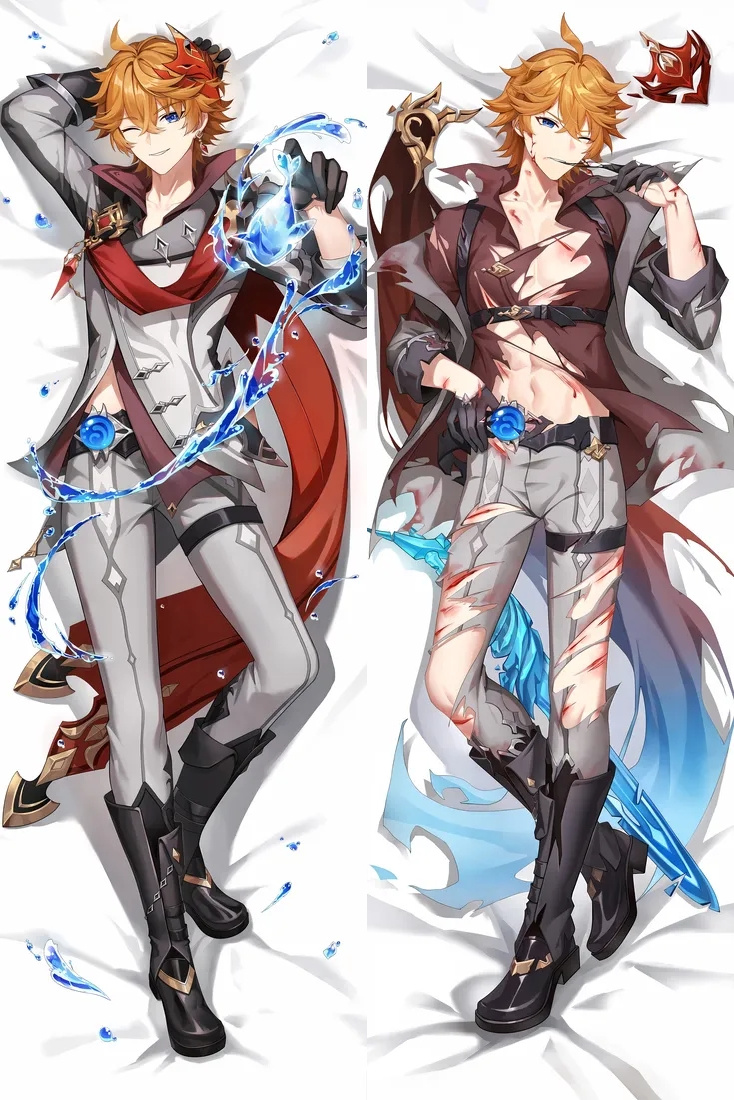 Genshin Impact Tartaglia Anime Dakimakura Body Pillow Cover