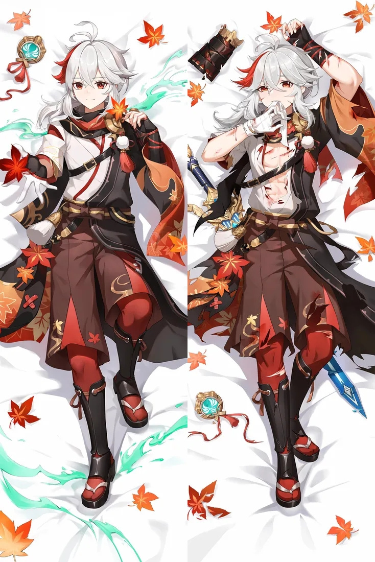 Genshin Impact Kaedehara Kazuha Anime Dakimakura Body Pillow Cover
