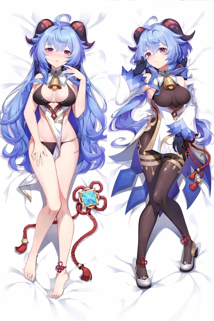 Genshin Impact Ganyu Anime Dakimakura Body Pillow Cover