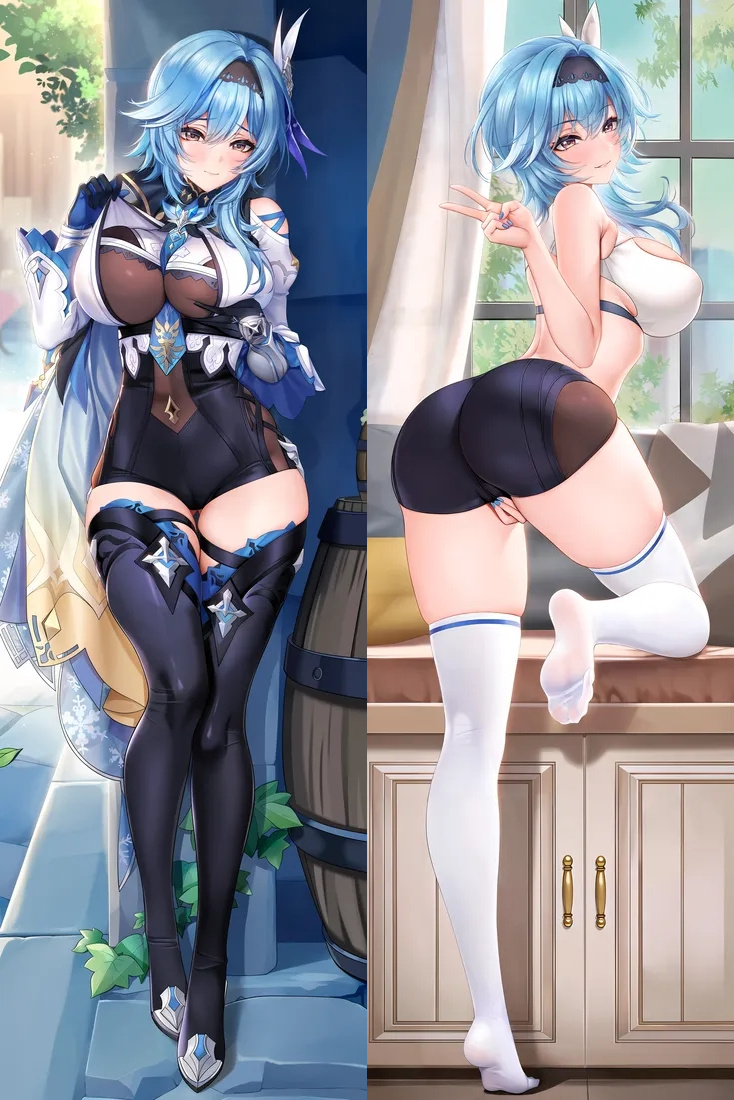 Genshin Impact Eula Anime Dakimakura Body Pillow Cover