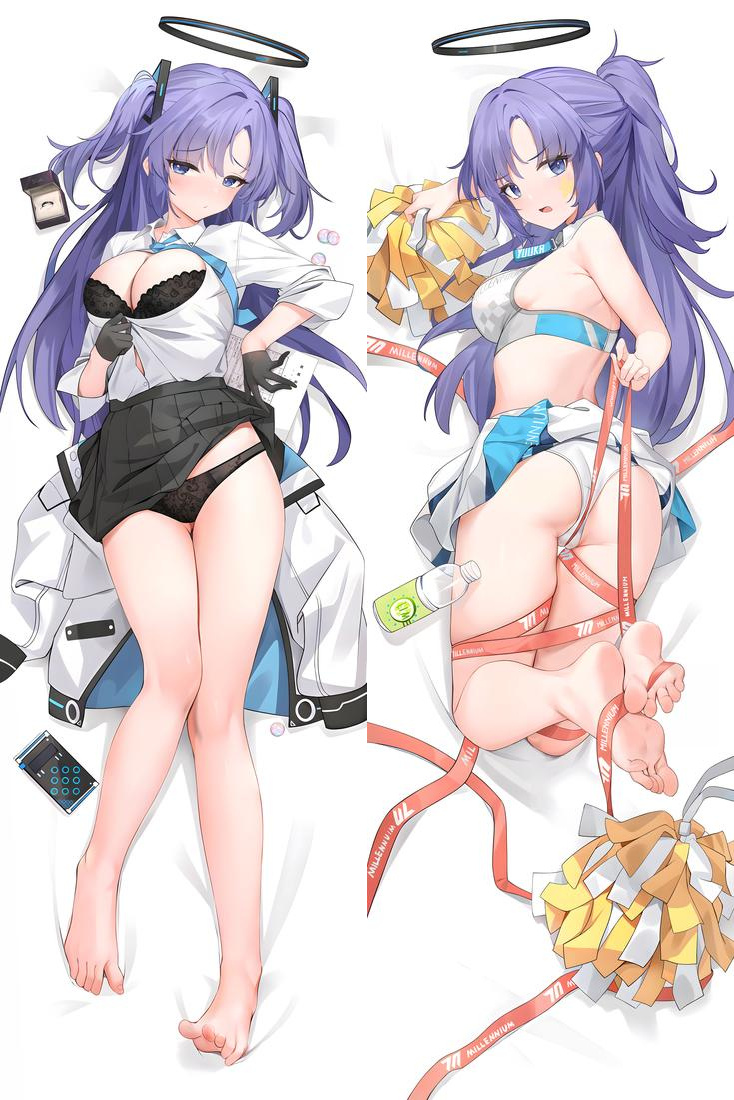 Blue Archive Hayase Yuuka Anime Dakimakura Body Pillow Cover
