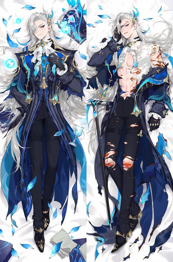 Genshin Impact Neuvillette Anime Dakimakura Body Pillow Cover