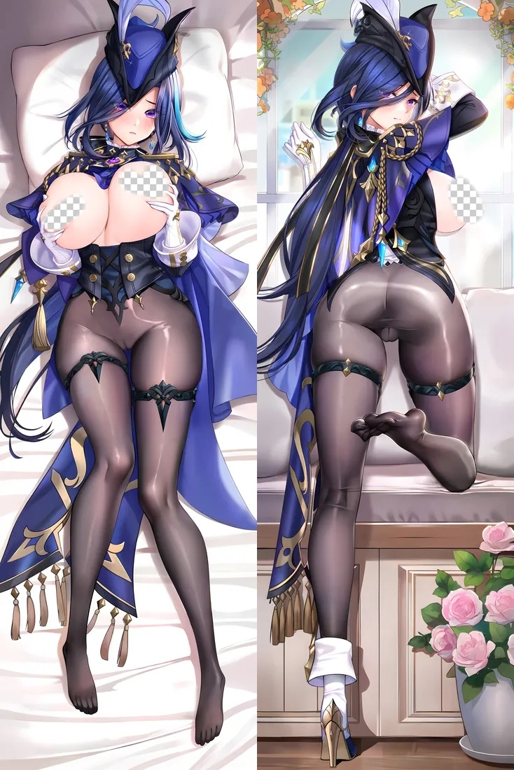 Genshin Impact Clorinde Anime Dakimakura Body Pillow Cover