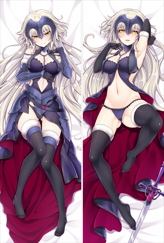 Fate Grand Order Dakimakura Black Jeanne d'Arc Anime Hugging Body Pillow Case