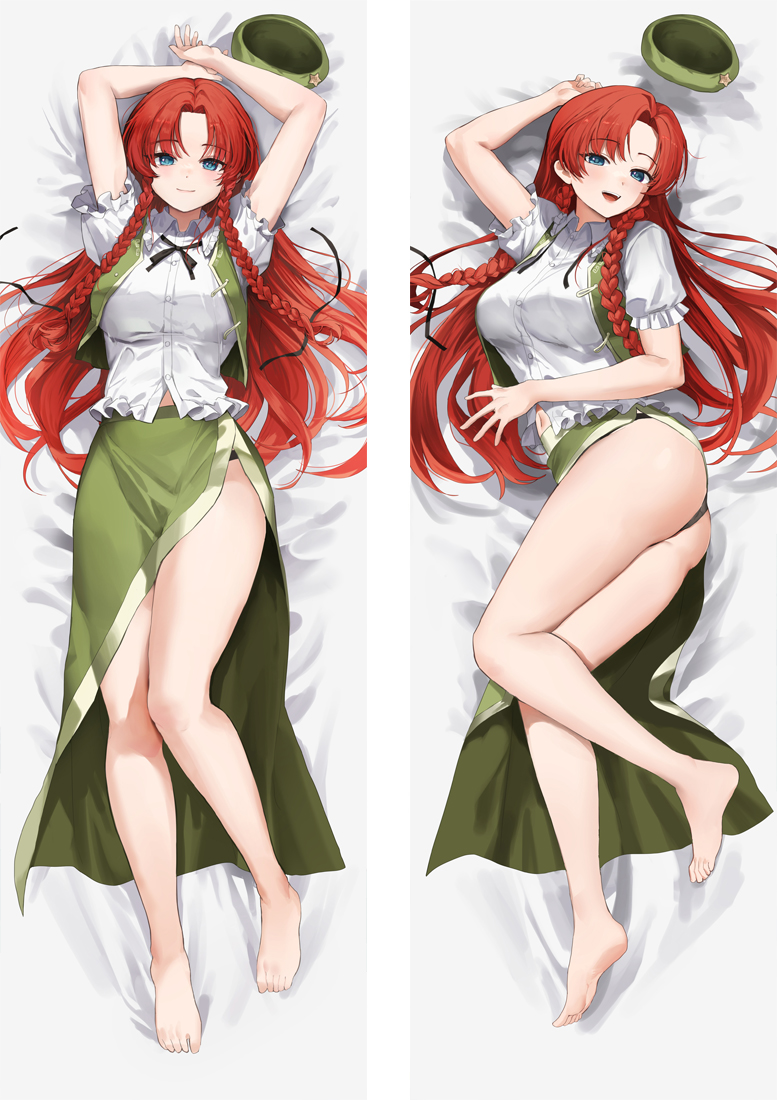 TouHou Project Hon Meirin Anime Dakimakura Body Pillow Cover