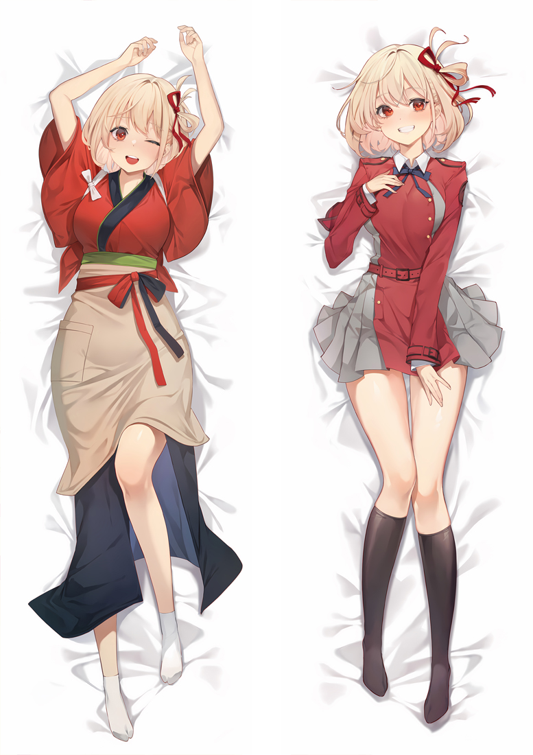 Lycoris Recoil Nishikigi Chisato Anime Dakimakura Body Pillow Cover
