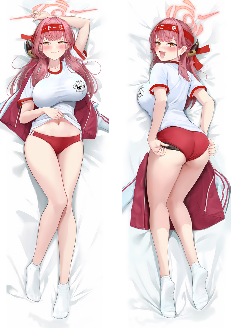 Blue Archive Rikuhachima Aru Anime Dakimakura Body Pillow Cover