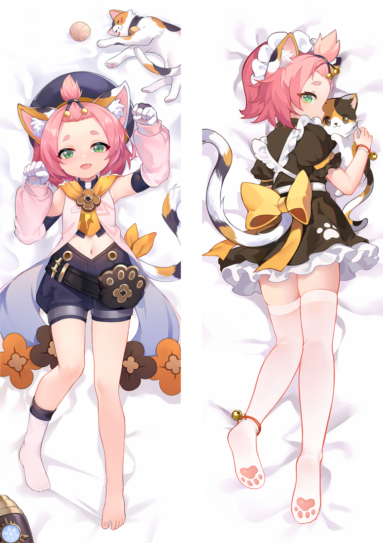 Genshin Impact Diona Anime Dakimakura Body Pillow Cover