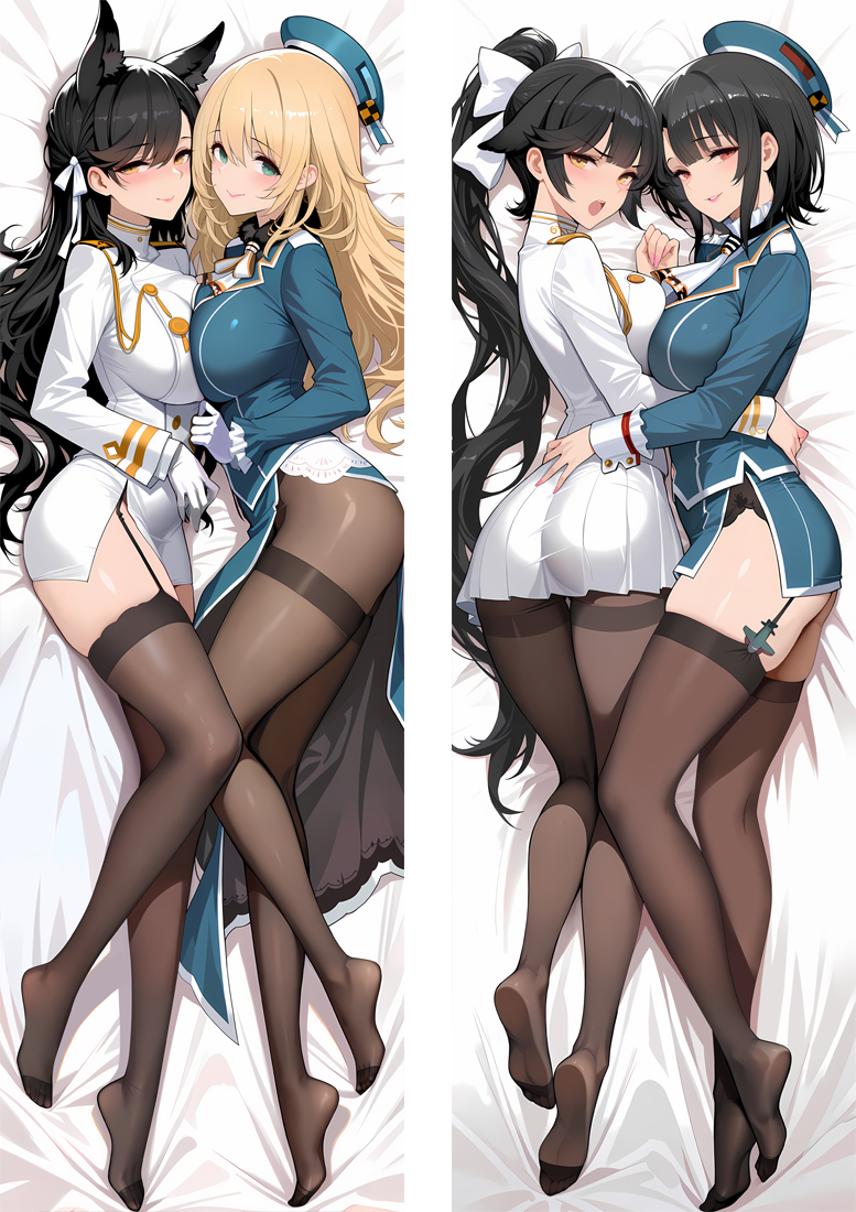 Kantai Collection Takao & Atago Anime Dakimakura Body Pillow Cover