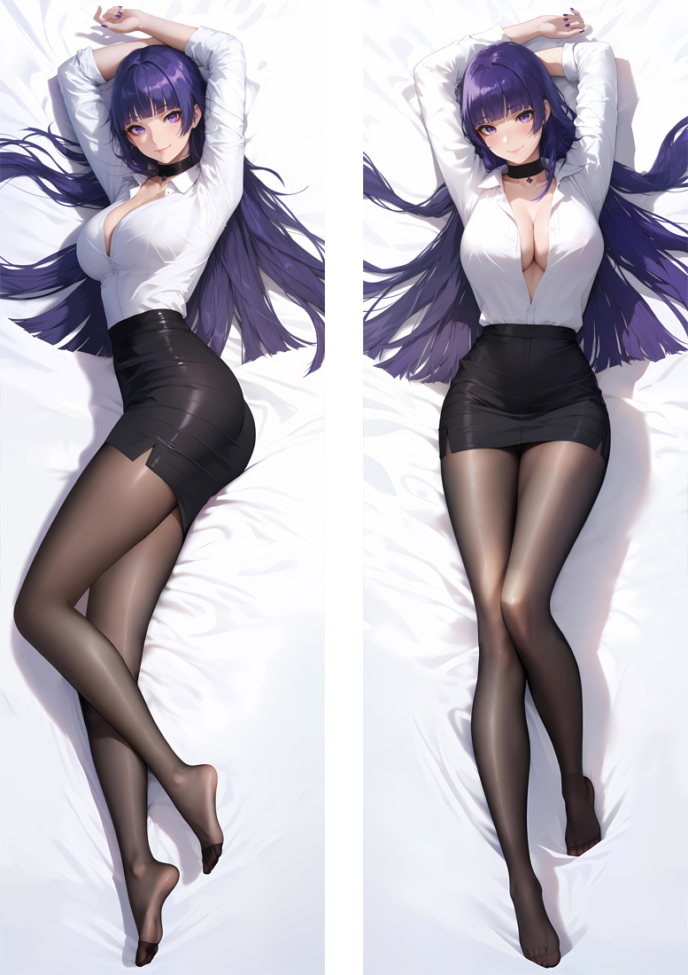 Genshin Impact Raiden Mei Anime Dakimakura Body Pillow Cover