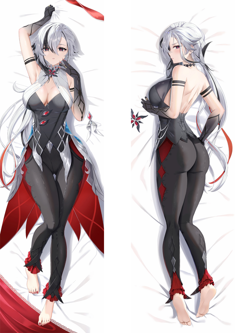 Genshin Impact Arlecchino Anime Dakimakura Body Pillow Cover