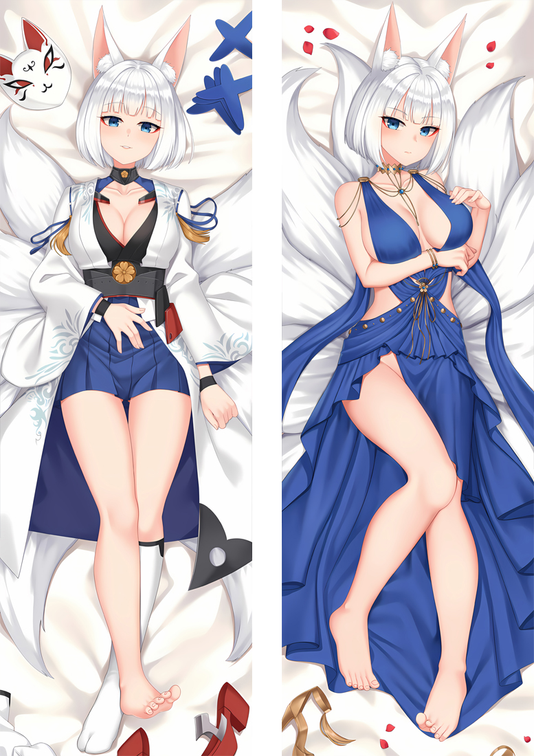 Azur Lane Kaga Anime Dakimakura Body Pillow Cover