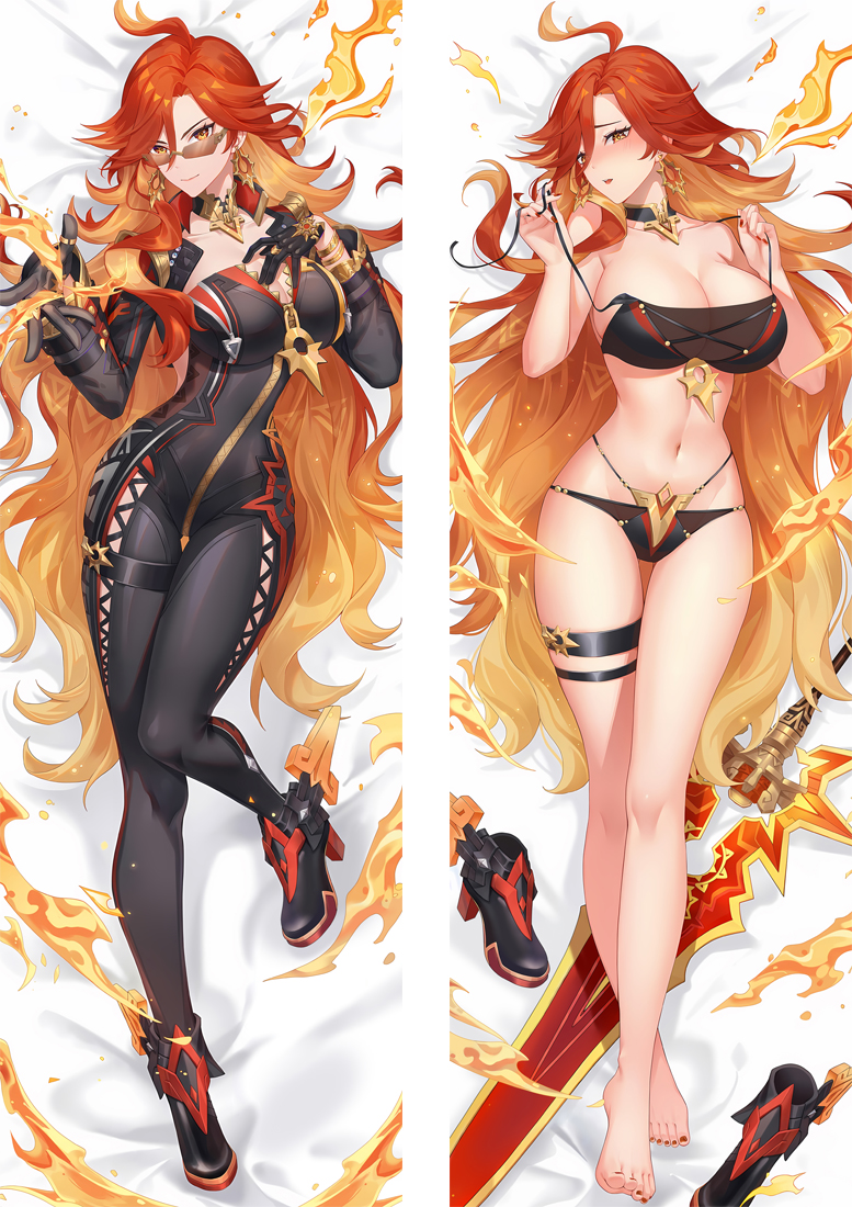 Genshin Impact Pyro Archon Mavuika Anime Dakimakura Body Pillow Cover