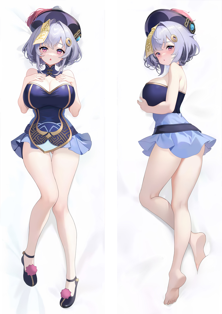 Genshin Impact Qiqi Anime Dakimakura Body Pillow Cover