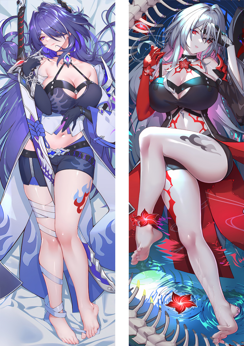 Honkai: Star Rail Acheron Anime Dakimakura Body Pillow Cover